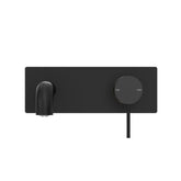 Mecca Wall Basin Mixer Combination w/ Plate - Matte Black